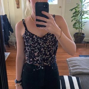 Cotton On floral button down tank